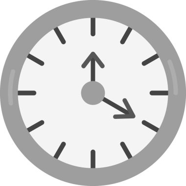 Saat. Web simgesi basit illüstrasyon