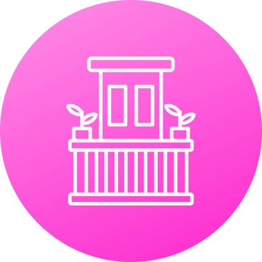 sütun vektör resimleme simgesi