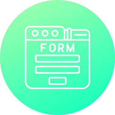 Modern basit simgenin vektör illüstrasyonu