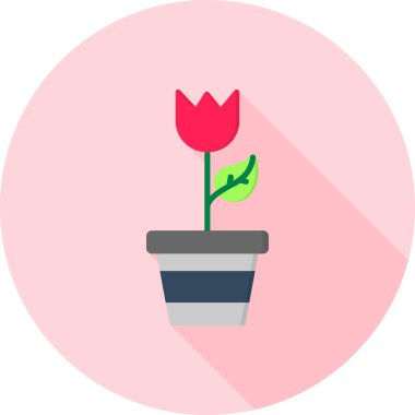 Lale çiçeği vektör simgesi