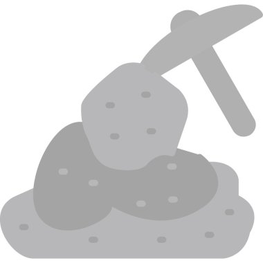 Kürek simgesi, vektör illüstrasyonu