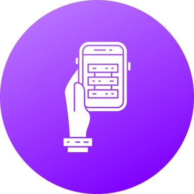 akıllı telefon simgesi vektör illüstrasyonu