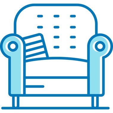 Koltuk. Web simgesi basit illüstrasyon