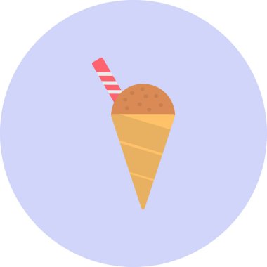 Krema. Web simgesi basit illüstrasyon