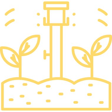 Bir çiftlik simgesinin vektör illüstrasyonu