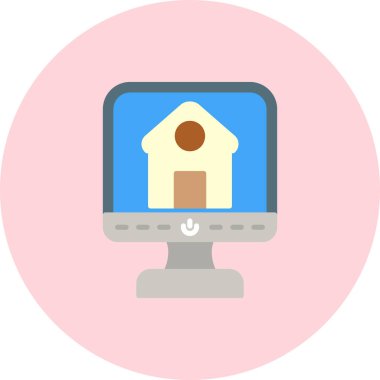 Ev simgesi vektör illüstrasyonu