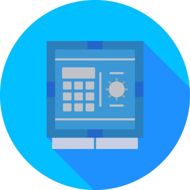 Banka. Web simgesi basit illüstrasyon