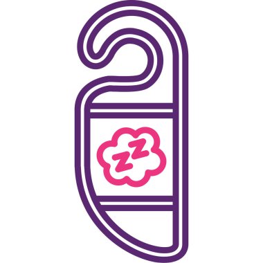 Uyku yatağı ikonu. Beyaz arkaplanda izole edilmiş web tasarımı için uyku rüyaları vektör simgesi