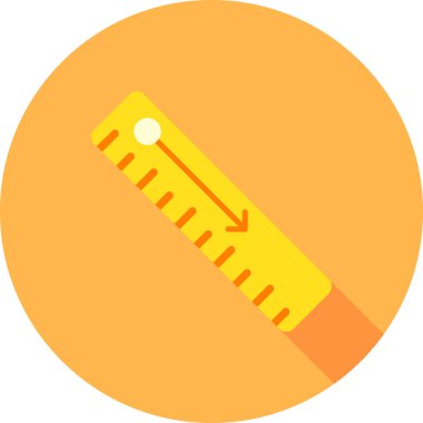 Çizgi film cetvelinin vektör çizimi