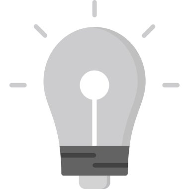 Ampul ikonu, vektör illüstrasyonu. fikir işareti