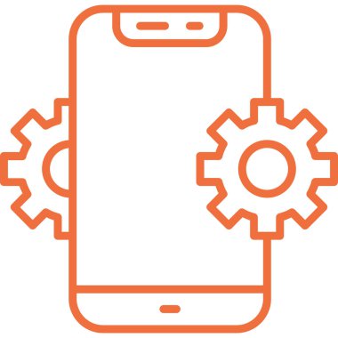 cep telefonu ikonu vektör illüstrasyonu