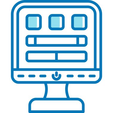 Web sitesi, vektör illüstrasyonu için web simgesi