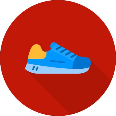 Sneaker web simgesi vektör illüstrasyonu