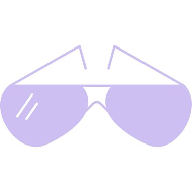 Gözlük. Web simgesi basit illüstrasyon