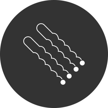 Güzellik ve moda simgelerinin vektör çizimi