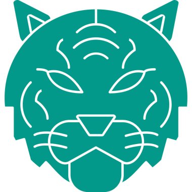 kedi yüz simgesi vektör illüstrasyonu