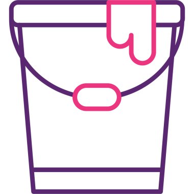 Kova. Web simgesi basit illüstrasyon