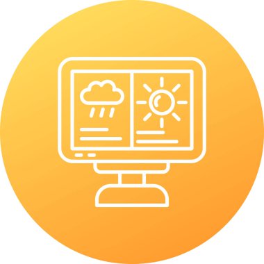 bilgisayar simgesi vektör illüstrasyonu