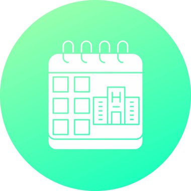 Takvim simgesi vektör illüstrasyonu