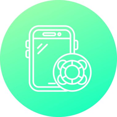 Vektör akıllı telefon simgesi illüstrasyonu