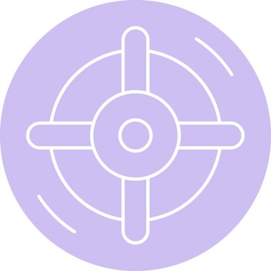 hedef simgesi. Web için hedef vektör simgelerinin basit çizimi