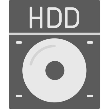 Tek izole disk simgesinin vektör illüstrasyonu