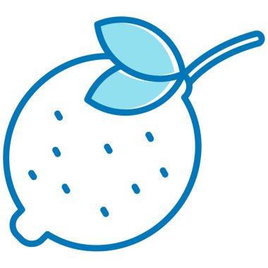 taze meyve simgesi, çizgi tasarım vektörü