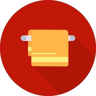Havlu Web simgesi vektör illüstrasyonu