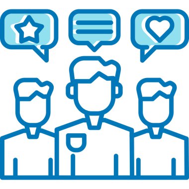 Sohbet iletişim simgesi - ana hat biçimi