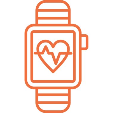 kalp atış ikonu, basit vektör illüstrasyonu