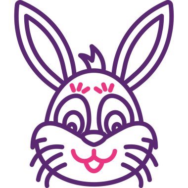 Paskalya tavşanı yüzü simgesi Paskalya kategorisinde