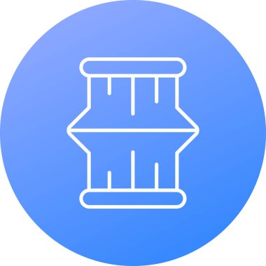 Bir bina simgesinin vektör illüstrasyonu