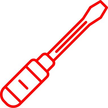 Tornavida. Web simgesi basit illüstrasyon