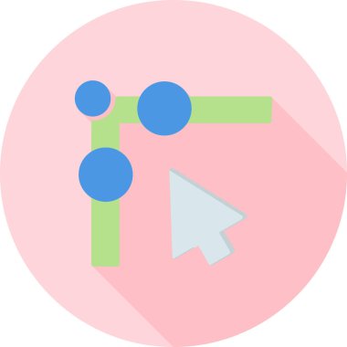 grafik şeması simgesi düz biçimli