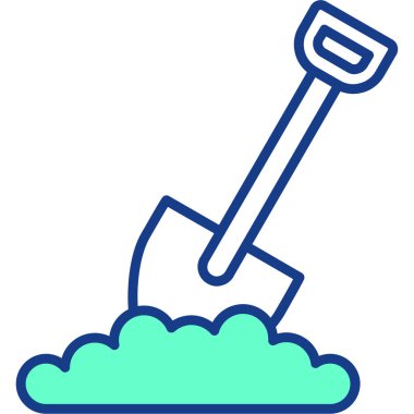 Süpürge. Web simgesi basit illüstrasyon