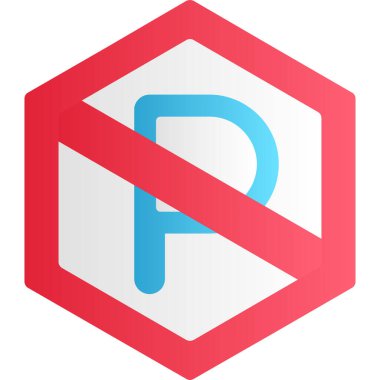 Park simgesi yok, vektör illüstrasyonu