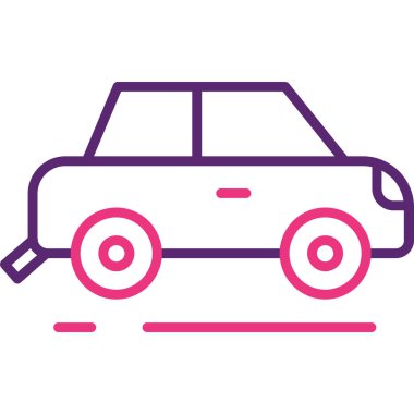 Taksi ikonu. vektör illüstrasyonu