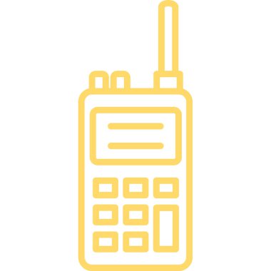 Telsiz telsizi. vektör illüstrasyonu