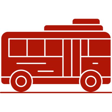 bus vektör illüstrasyon simgesi