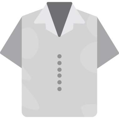 Gömlek düz vektör simgesi