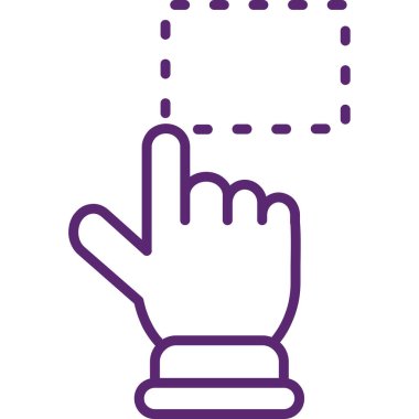 el imleç simgesi vektör illüstrasyonu