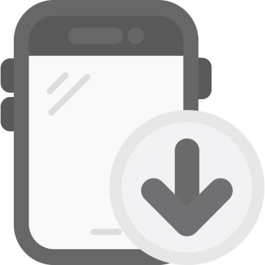 Cep telefonu simgesi, vektör illüstrasyonu