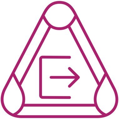 Ok. Web simgesi basit illüstrasyon