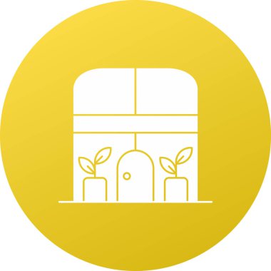 Modern çiftlik simgesinin vektör illüstrasyonu