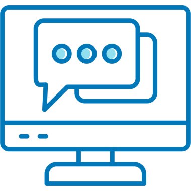 Bilgisayar. Web simgesi basit illüstrasyon