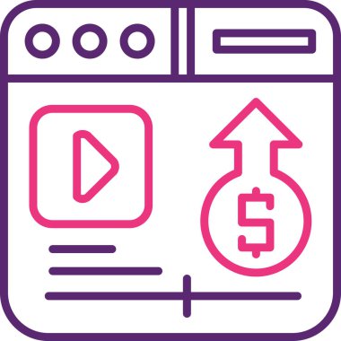 Dolar. Web simgesi basit tasarım