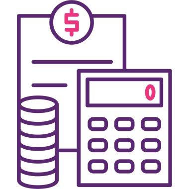 Dolar. Web simgesi basit illüstrasyon