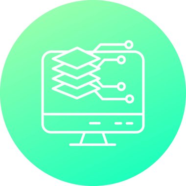 seo modern simgesinin vektör illüstrasyonu