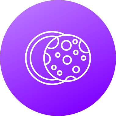 Astronomi web simgesi, vektör illüstrasyonu