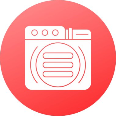 elektrik ısıtıcı simgesi vektör illüstrasyonu